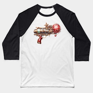 Steampunk Christmas Gun Baseball T-Shirt